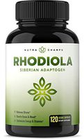 Rhodiola Rosea Supplement 600mg - 120 Capsules Siberian Root Extract 3% Rosavins & 1% Salidroside - Pure Maximum Strength Powder - 300mg Vegan Pills for Stress Relief, Mood, Focus & Energy