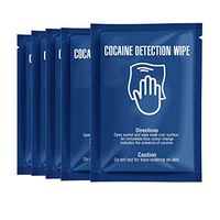 Cocaine Detection Wipes Pack of Sachets - Detect The Presumptive presence of Cocaine on Any Surface by Swabbing The Area with Wipe Turning Blue Upon Contact with Drugs (20)