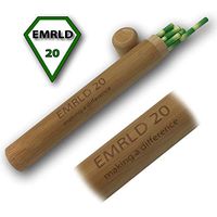 EMRLD Reusable Straw Case: Securely Holds 10 Paper Straws, Reusable Glass, or Stainless Steel Straws (1.3”X8.5” or less) with this Portable Eco Wood Travel Straws Holder - CARRYING CASE ONLY