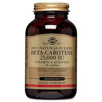 Solgar Oceanic Beta Carotene 25,000 IU Softgels, 180 Count