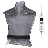 SAFR Thermotherapy Electric Heating Pad - FirmTouch Microfiber - [24”x31” | Neck, Shoulder, Back]