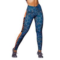 Neartime Yoga Pants, Women's Print Soft Control Tummy Leggings Workout Capris Pants（Size: S-XL (XL, Blue)