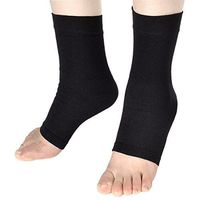 Liomor Foot Sleeves Plantar Fasciitis Compression Foot Socks, Arch Support & Ankle Support to Relieve Pain - Pair, Black, S Size …