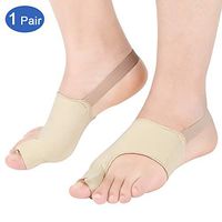 Haofy Bunion Protectors Sleeve, Gel Lined Bunion Sleeves with Non-Slip Heel Strap, Toe Separators for Hallux Valgus, Calluses, Bunion Pads for Women/Men, M