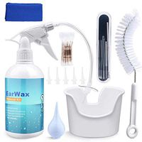 Ear Wax Removal Kit, Perfect Ear Cleaning Tool for Adults & Kids, Ear Irrigation Flushing System Includes Ear Washer Bottle