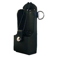 Boston Leather Radio Holder, Plain Black -