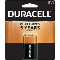 Duracell Coppertop 9V Alkaline Battery 1 Each (Pack of 10)