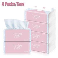 Wonmax 3-Ply Facial Tissues Unscented, Daily Use Ultra Soft Paper Towels, 300 Tissues per Box (Pack of 4)