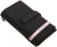 Pink Stripe Deluxe AM/PM Pill Organizer w/16 removable zipper pouches Belle Hop