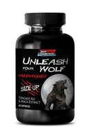 Testosterone Herbal Supplements - Unleash Your Wolf - Natural Male Enhancement Formula - Maca Herbal Supplement - 1 Bottle 60 Capsules