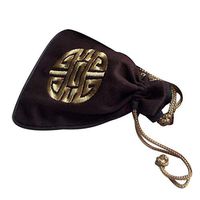 Lzttyee Handmade Embroidery Portable Smoking Pipe Tobacco Pouch Case Bag with Drawstring (Random Color)