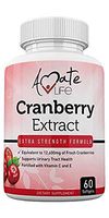 Cranberry Concentrate Pills Supplement Equal to 12600mg of Fresh Cranberries for Urinary Tract Support with Vitamin C & E Promotes Kidney & Bladder Health for Women & Men 60 Capsules- by Amate Life