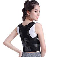 ZFF Upper Back Posture Corrector,Full Back Shoulder Lumbar Support Belt for Men Women,Kids Hunchback Improve Posture (Size : M)