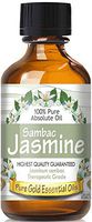 Pure Gold Jasmine Sambac Absolute Essential Oil, 100% Natural & Undiluted, 60ml