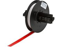 Brady 113199 Label, Vinyl Film with Permanent Adhesive, 0.500" x 100', Red