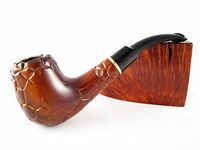 Smoking Pipe Author Collection Tobacco Smoking Pipe of Pear Root. Hand Carved Pipe SAHARA & Gift Pouch