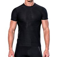 Dacawin Weighted Vest Man Workout Leggings Fitness Sports T Shirt Running Yoga Athletic Top