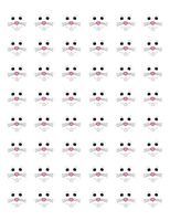 tkcutecandies123 48 Easter Bunny FACE Envelope Seals Labels Stickers 1.2" Round