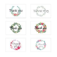 48 Thank You Cards with Envelopes for Wedding, Vanilla Floral Blank Note Cards Holiday Decoration - Perfect Gift for Business, Graduation, Baby Shower, Funeral, All Occasions, Kids, Men, Women (4x6")