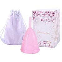 LWWOZL Menstrual Cup | Reusable Menstrual Cups of Silicone Soft Cup Women's Hygiene Cup Multi Size Optional (Color : Pink, Size : L)