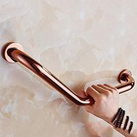 Bathroom Handrails, Wall-Mounted Black Bathroom Handrails for The Elderly Barrier-Free Anti-Skid Support Frame 2 Colors Handrail Frame (Color : B)