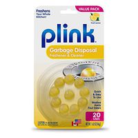 Plink Garbage Disposal Cleaner and Sink Deodorizer with Clean Lemon Scent. Get Rid of The Stink. 20-Count