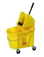 Continental 335-37YW, Splash Guard and Backsaver Combo Set with Down-Press Wringer, Yellow (Case of 1)