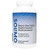 Amazon Brand - Solimo Men's One Daily Multivitamin Multimineral, 365 Tablets, Value Size - One Year Supply