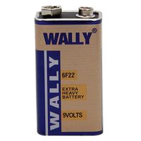 Wally 9V Powerful Zinc-Carbon 6F22 Battery