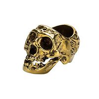 LUBINSKI Retro Skull Cigar Holder Bracket Large Caliber Trough Ring Cigar Accessories Home Desk Decoration