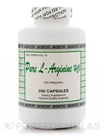 Pure L-Arginine HCL 500 mg - 250 Capsules by Montiff