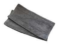 Set of 2 Reusable Microfiber Mop Pads- Compatible with Swiffer WetJet (Gray)