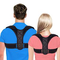 Posture Corrector for Women Men,Adjustable Upper Back Brace for Clavicle Support,Back Straightener Upright posture trainer and Providing Pain Relief from Neck, Back and Shoulder (Chest Size 24" - 41")