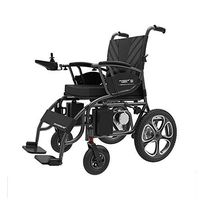 ZQZ Electric Wheelchair, Elderly Disabled Folding Wheelchair, Intelligent Portable Care Scooter (#) (Color : Lead-Acid Batteries)
