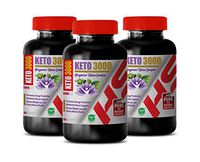 Boost Energy Supplement - EXOGENOUS Ketone Complex - Keto 3000 MG - Non GMO - Keto Vitamin Supplement for Women - 3 Bottles 180 Capsules