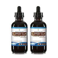Slippery Elm Tincture Alcohol-Free Extract, Responsibly farmed Organic Slippery Elm Ulmus Rubra Soothing and Emollient Properties 2x4 OZ