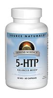 Source Naturals Serene Science 5-HTP 50mg, Balanced Mood, 60 Capsules