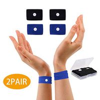 Travel Wristbands, Travel Motion Sickness Relief Wrist Band, Travel & Car Sickness, Natural Nausea Relief, No drowsy Anti-Nausea Pads (2-Pair）
