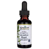 Swanson Licorice Root Liquid Extract (Alcohol and Sugar-Free) 1 fl Ounce (29.6 ml) Liquid