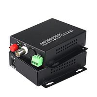 Guantai 1080P HD CVI AHD TVI 1 Channel Video Fiber Optical Media Converters with RS485 Data,FC, Singlemode 20Km- for 1080p 960p 720p AHD CVI TVI HD CCTV