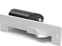 AutoDust Automatic Dustpan Sweep Inlet with Low Profile Fitting (White)