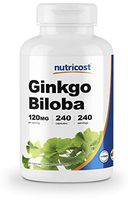 Nutricost Ginkgo Biloba 120mg, 240 Capsules - Extra Strength Ginkgo Biloba Extract - Gluten Free & Non-GMO