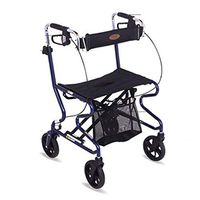 Standard Walkers Walker Old Man Shopping Cart Older Trolley Four-Wheeled Scooter Folding Shopping Cart Limb Rehabilitation Aid (Color : Black, Size : 5552cm)