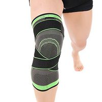 1 Pair 3D Knee Brace, Compression Knee Sleeve with Adjustable Strap Knee Pad for Joint Pain and Arthritis Relief, Provide Extra Support for Your Sports (XL)