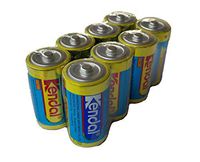 KENDAL Ultra Power Mercury and Cadmium Free Alkaline MN1400 1.5v LR14 C Size Batteries 8 Count