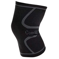 ComfiLife Compression Knee Sleeves - Knee Support Brace for Running, Crossfit, Powerlifting, Workout, Meniscus Tear, Arthritis, ACL, MCL - Breathable Non-Slip Comfort (Large, Black - Single)