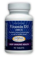 Enzymatic Therapy, Vitamin D3, Deep Immune Health, 1000 IU, 90 Tablets
