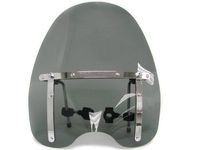 Large 19"x17" Windshield for Honda Kawasaki Harley Davidson Suzuki Yamaha (smoke)