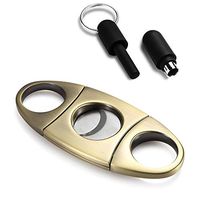Mr.BoFly Gold Cigar Cutter Sharp Guillotine Durable Double Blade  Cigar Clippers in Gift Box - for Travel - Gifts for Dad