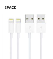 2Pack Apple Original Charger [Apple MFi Certified] Lightning to USB Cable Compatible iPhone Xs Max/Xr/Xs/X/8/7/6s/6plus/5s,iPad Pro/Air/Mini,iPod Touch(White 1M/3.3FT) Original Certified